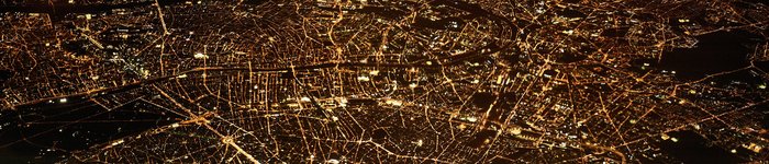 city at night from above
