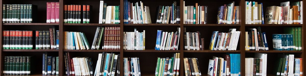academic library shelf