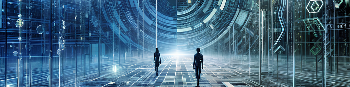 people in digital environment