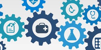 cogwheels with health images