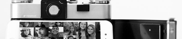 old camera and iphone