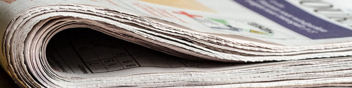 folded newspaper