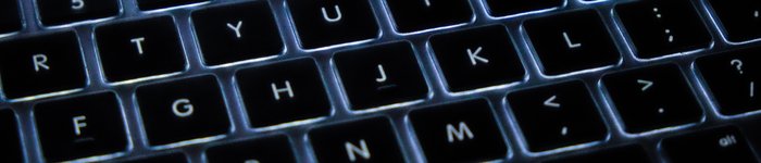 Simple backlit keyboard