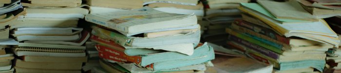 stacked old books