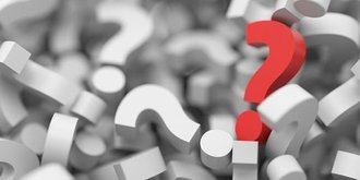 red question mark
