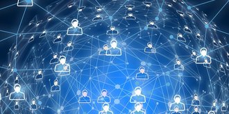 digital network of people